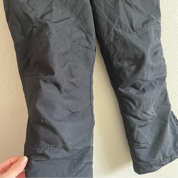 Lands' End Squall Snow Ski Pants Kids Girls 6X Black Grow A Longs Waterproof - Picture 9 of 16